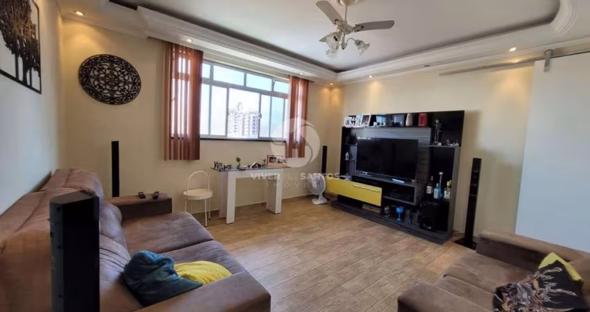 Apartamento com sacada à venda, Campo Grande - Santos/SP
