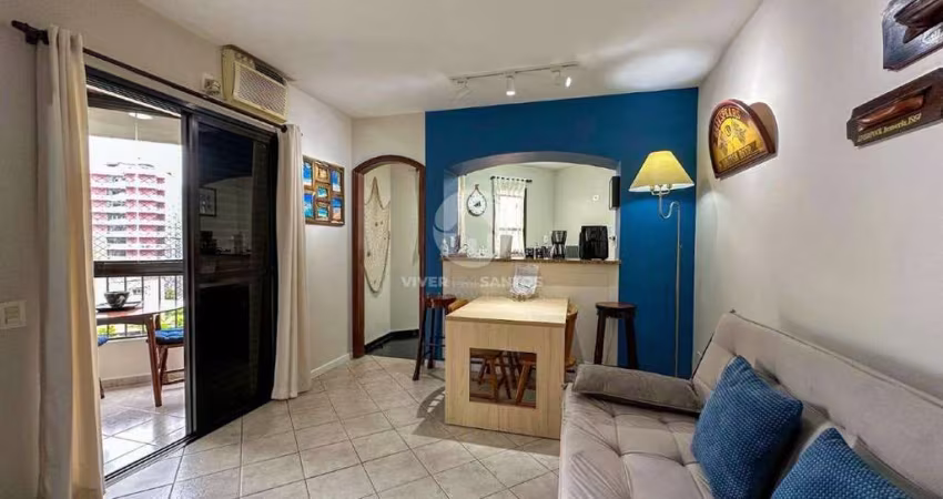 Apartamento à venda, 1 quarto, 1 suíte, 1 vaga, Gonzaga - Santos/SP