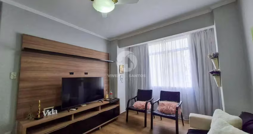 Apartamento à venda, 1 quarto, 1 vaga, josé menino - santos/sp