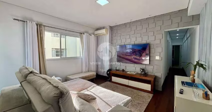 Apartamento frente mar - 3 dormitórios sendo 1 suíte - 2 vagas - José Menino - Santos