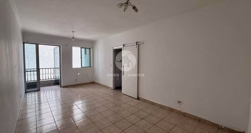 2 quartos e dependência de serviço no bairro do Embaré - Santos/SP