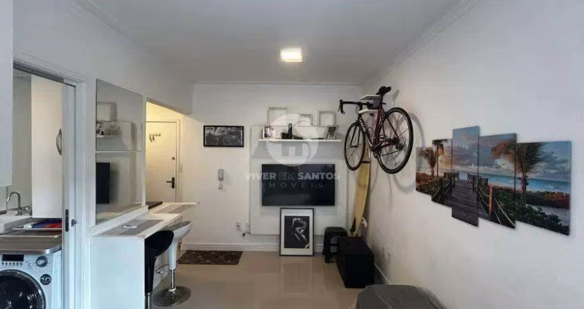 Apartamento à venda, 1 quarto, na Ponta da Praia, em Santos/SP.