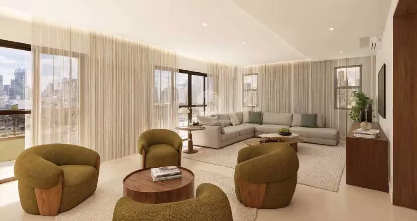 Apartamento com 3 suítes à venda, 220m² - vila rica - santos/sp