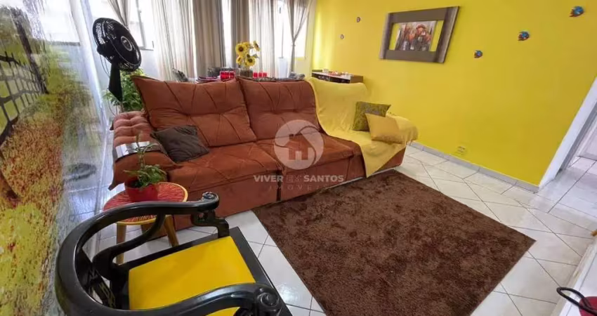 Apartamento à venda, 2 quartos, 1 suíte, 1 vaga, gonzaga - santos/sp