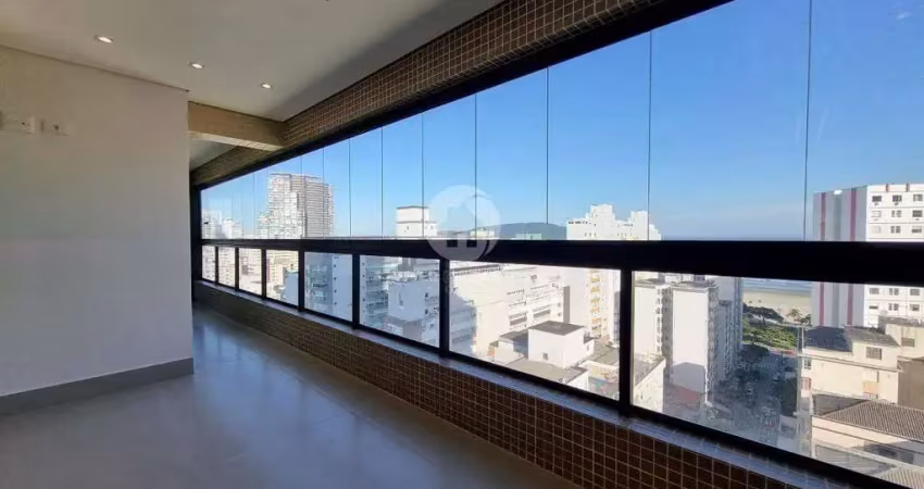 Lindo apartamento de frente com vista mar no josé menino