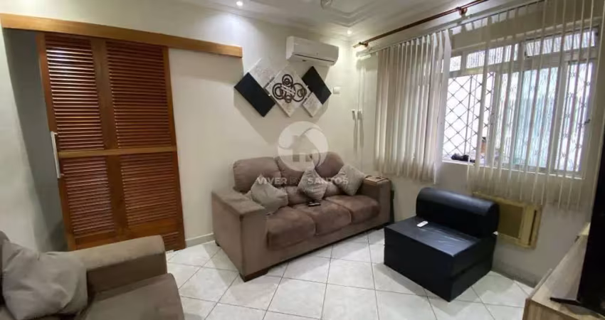 Apartamento dois dormitórios (1 suíte) no embaré a 5 quadras da praia