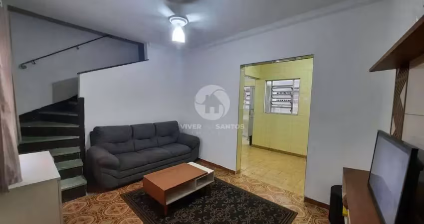 Oportunidade única no macuco/santos sp – sobrado com quintal e entrada independente!