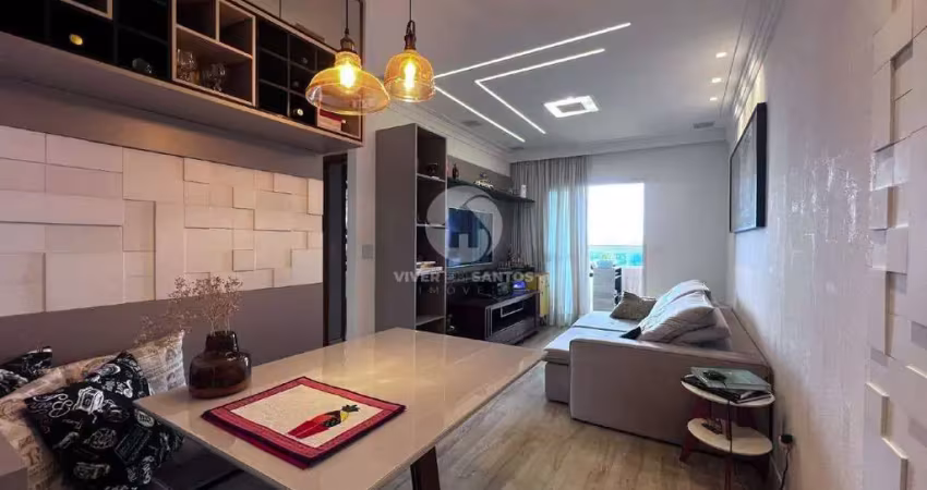Apartamento com 2 suítes e varanda gourmet na ponta da praia