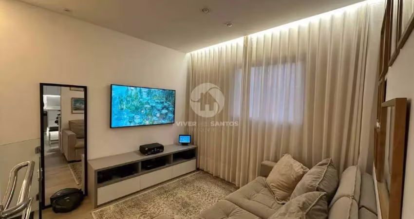 Apartamento à venda, 2 quartos, 1 suíte, 1 vaga, boqueirão - santos/sp
