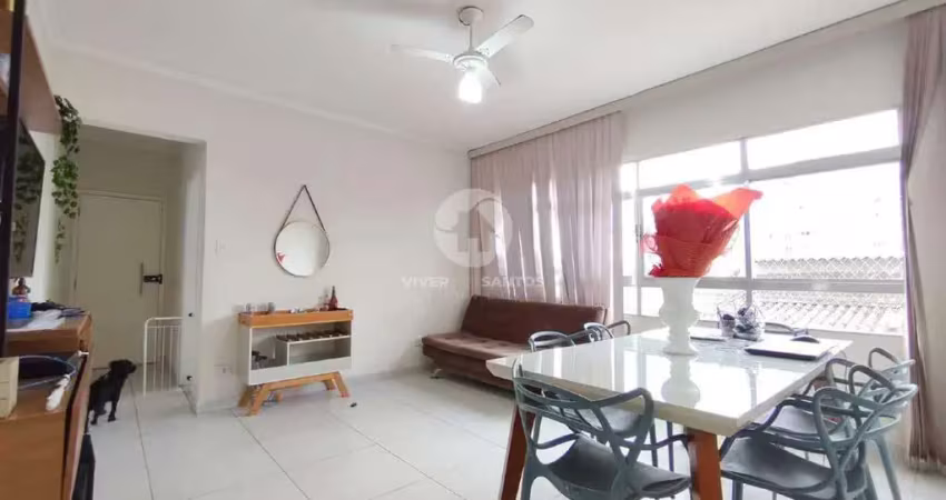 Apartamento à venda, 2 quartos, 1 suíte, 1 vaga, campo grande - santos/sp