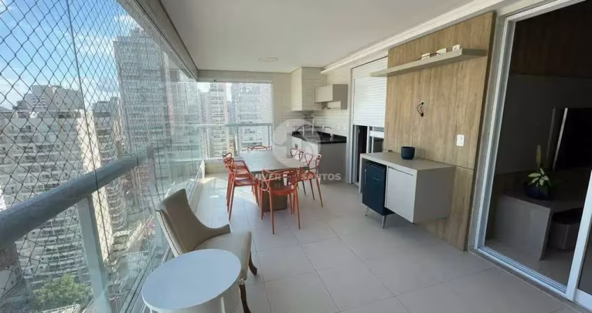 Encantador apartamento 3 suítes – mobiliado - à venda – lazer completo - boqueirão – santos sp