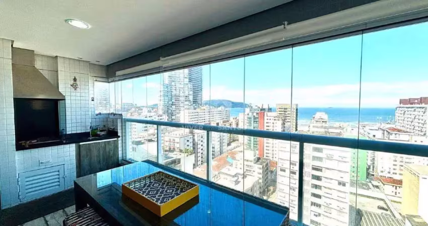 Apartamento para aluguel, 2 quartos, 1 suíte, 1 vaga, pompéia - santos/sp
