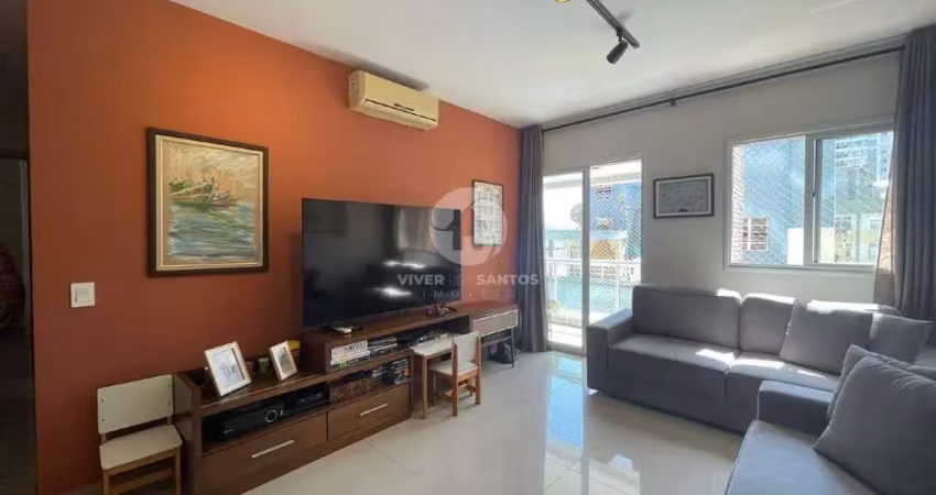 Apartamento à venda, 2 quartos, 1 suíte, 1 vaga, gonzaga - santos/sp