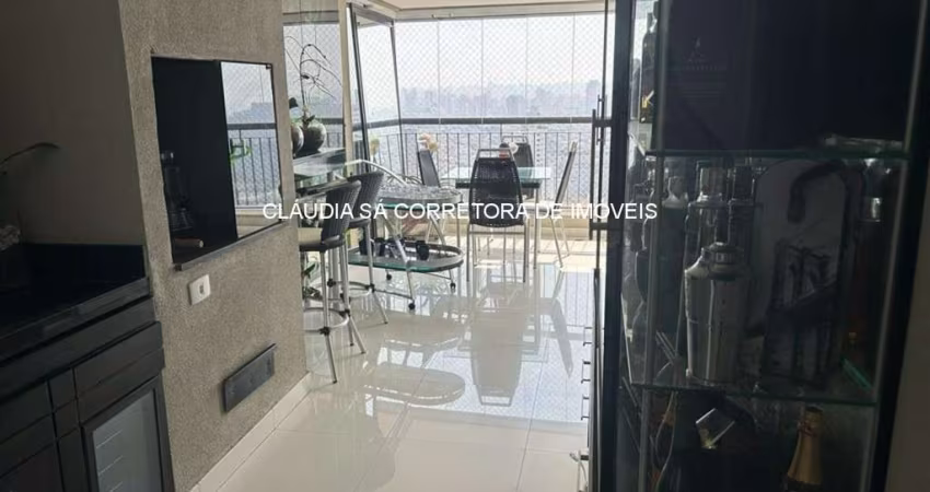 Apartamento de luxo no Tatuapé: 3 quartos, 3 suítes, 3 salas, 5 banheiros, 4 vagas de garagem, 234m² de área.