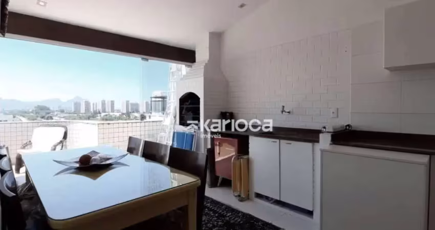 Cobertura com 3 dormitórios à venda, 116 m² por r$ 850.000 -  avenida das américas - recreio dos bandeirantes - rio de janeiro/rj