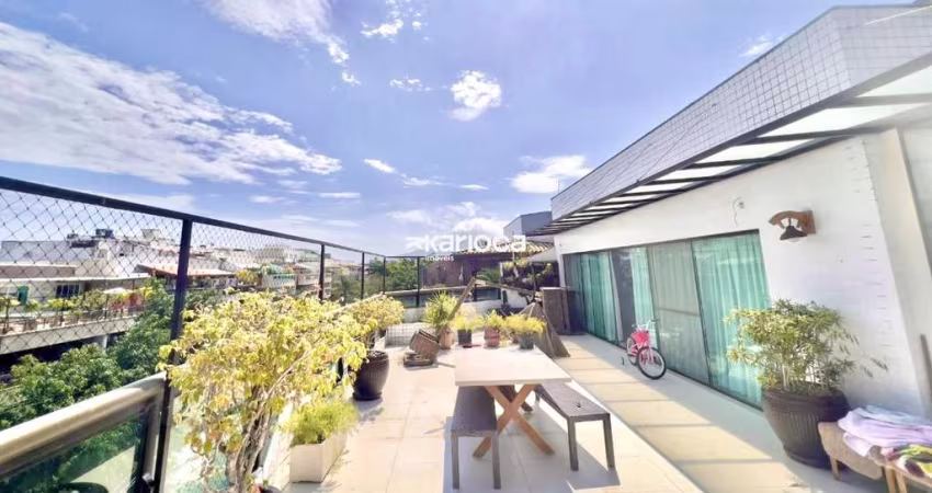 Espetacular Cobertura ÚNICA de 430m2 - 4 Suítes - Recreio