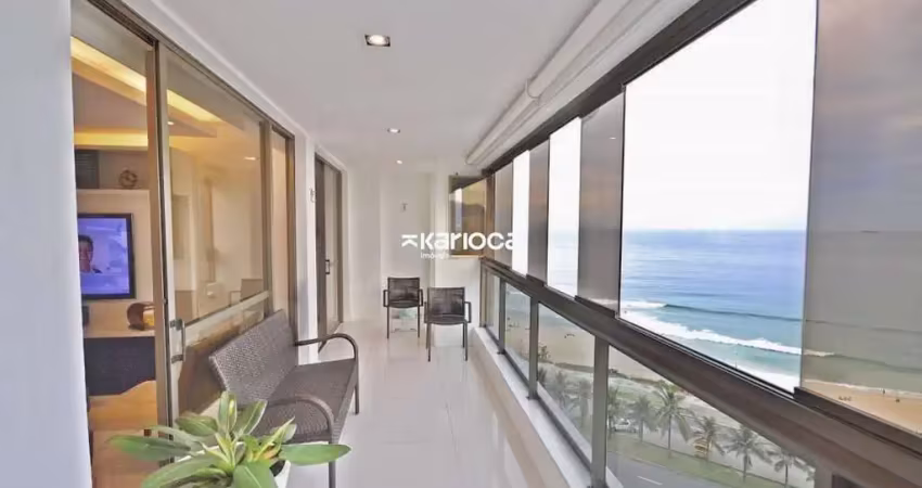 Deslumbrante apartamento com vista para o mar de 155m2 no alfa barra