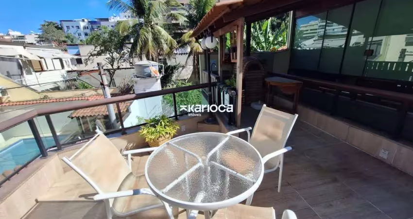 Freguesia rua joaquim pinheiro área nobre do bairro casa duplex com 3 quartos 2 suíte e varanda gourmet