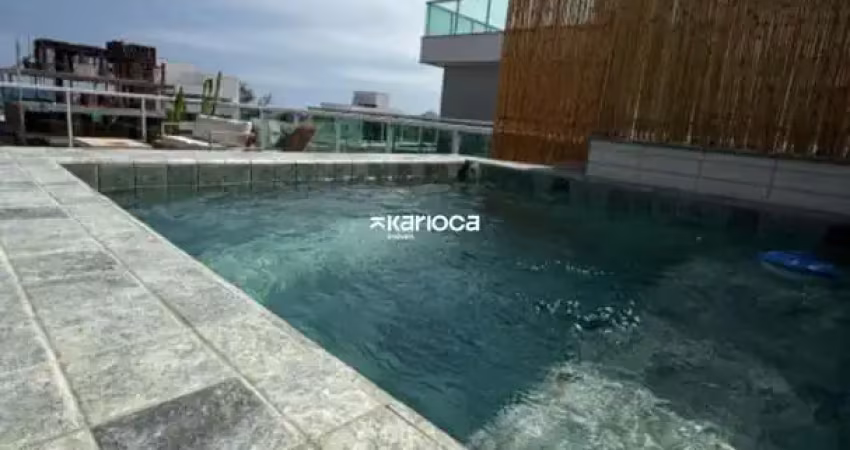 Cobertura duplex frente praia – totalmente mobiliada e decorada | recreio (posto 12)