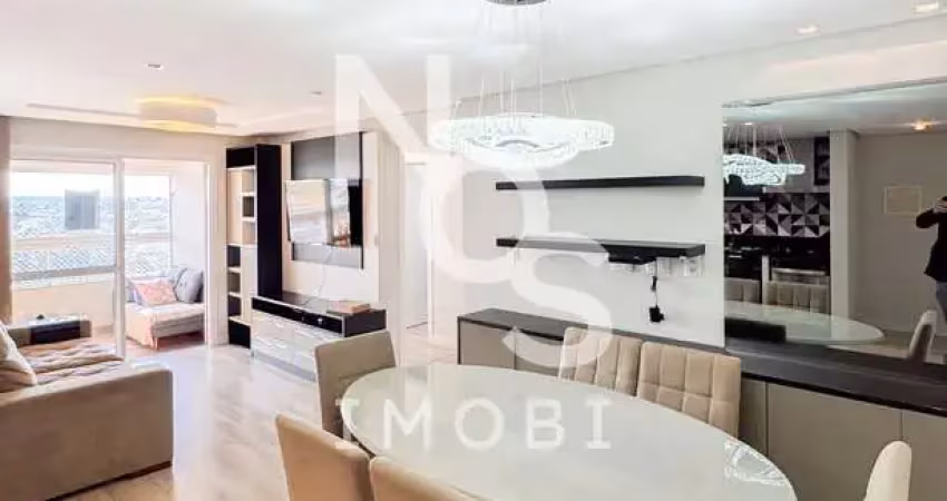 Apartamento semimobiliado em andar alto, proximo ao shopping -caxias do sul