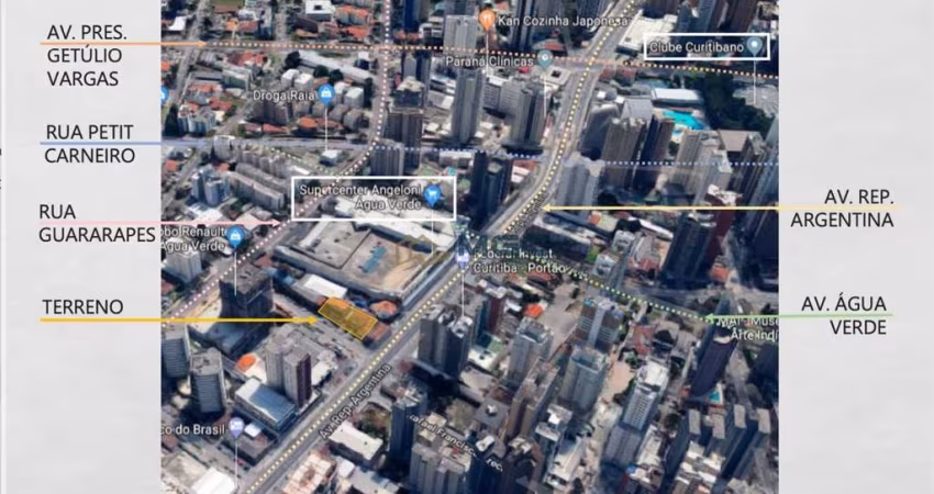 Terreno 526M2 proximo ao Clube Curitibano