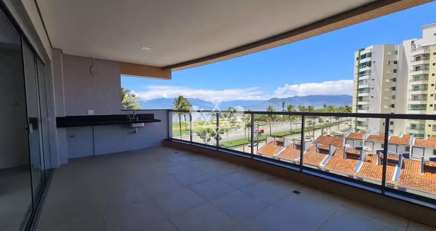 Apartamento alto padrão a venda, 03 dorm, 01 suíte,vista para o mar, no indaiá, caraguatatuba.