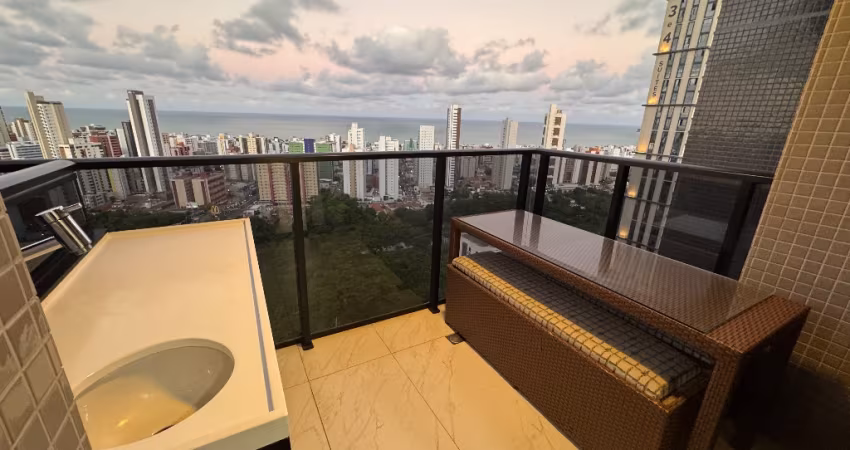 Belo apartamento com 2 suites - Mobiliado - Andar alto - Miramar João Pessoa PB