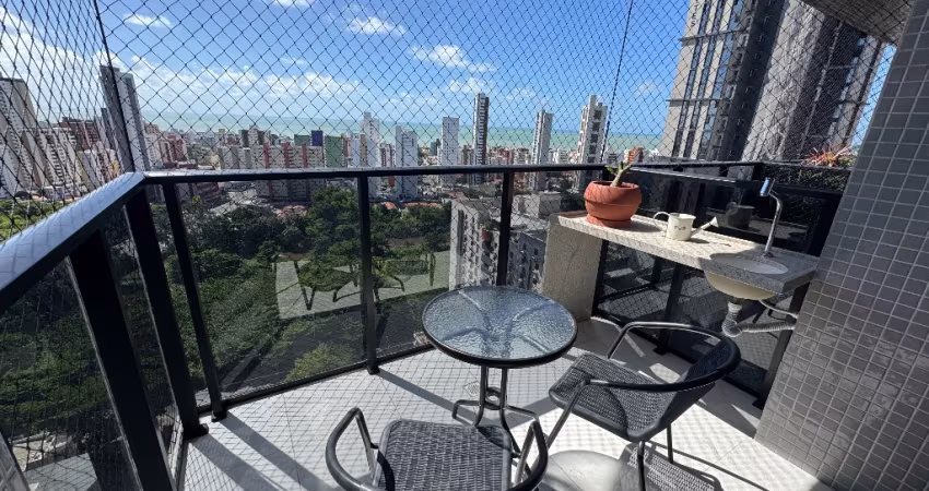 Apartamento Porteira Fechada - 02 suítes - 02 vagas - Depósito privativo - Miramar - João Pessoa/PB
