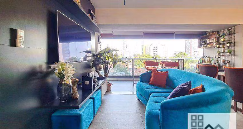 Apartamento 2 dormitórios (82m²), 2 Suites, 2 Vagas, Varanda, Porteira fechada. Próximo da estação Campo Belo