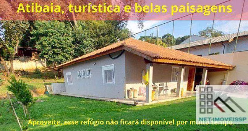 Casa 2 Dormitórios (150m²), 2 Suítes, 4 Vagas. Atibaia, cidade turística, charmosa e excelente qualidade de vida