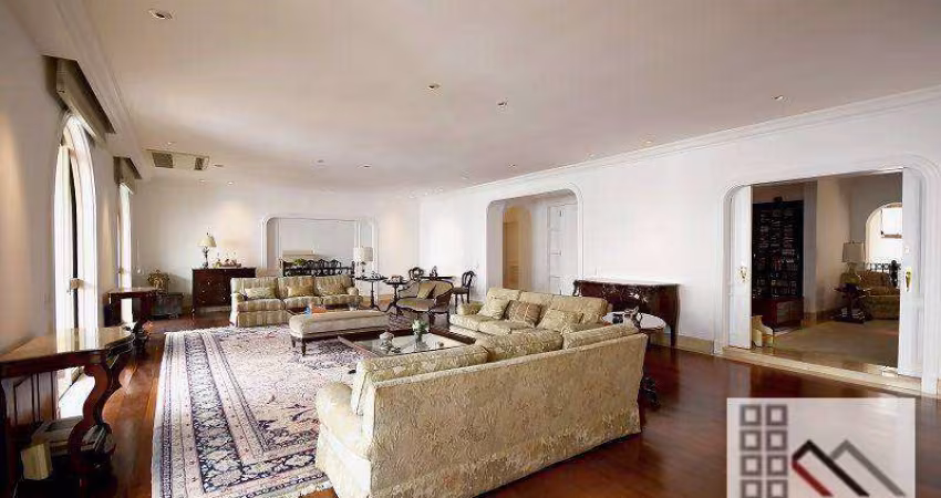 Apartamento 4 Dormitório (1.361m²), 4 Suítes, Varanda, 8 Vagas. Próximo do Shopping Pamplona