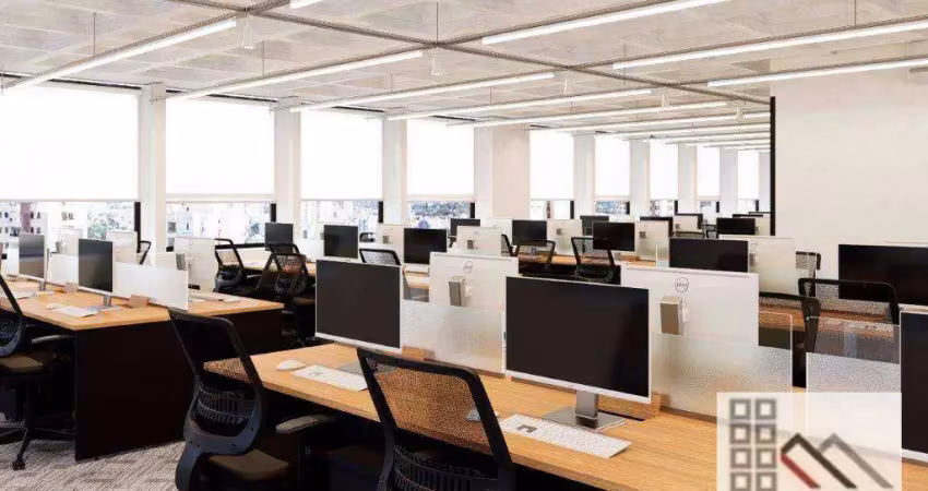 Conjunto comercial (320m²), 4 banheiros, 100% mobiliado, 5 vagas. na melhor localização da vila olímpia