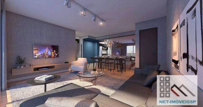 Apartamento 2 Dormitórios (68,4m²), 1 Suíte, Terraço, 1 Vaga.  Próximo da estação Campo Belo