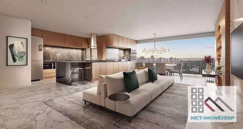 Apartamento 3 dormitórios (118m²), 3 suítes, terraço, 2 vagas. entre as estações paraiso e ana rosa