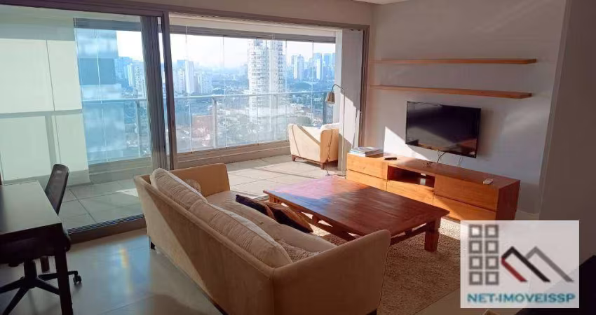 APARTAMENTO 2 DORMITÓRIOS (84,9m²), 1 SUÍTE, SEMI MOBILIADO, VARANDA, 2 VAGAS. A 200 METROS DA ESTAÇÃO CAMPO BELO