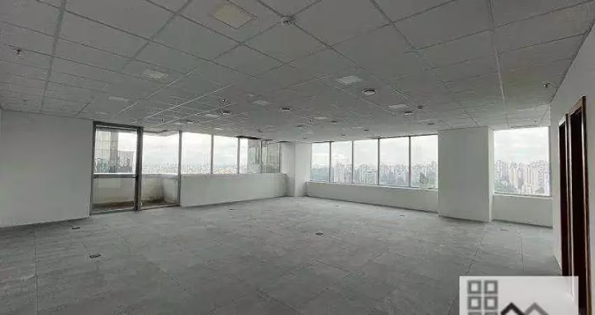 Conjunto comercial (130m²), 2 banheiros, 4 vagas. torre alpha, maior destaque para a sua empresa