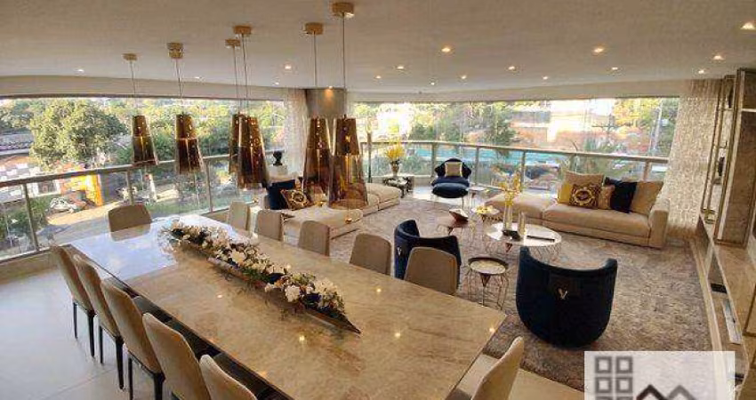 APARTAMENTO 3 DORMITÓRIOS (217m²), 3 SUÍTES, TERRAÇO, 3 VAGAS. LUXO, SOFISTICAÇÃO E EXCLUSIVIDADE