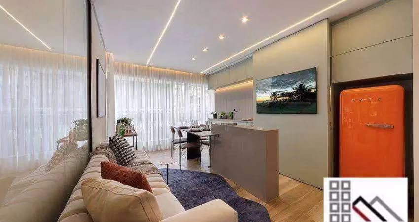 Studio 1 dormitório (27,1m²), 1 banheiro, terraço. more a 350 metros da avenida paulista