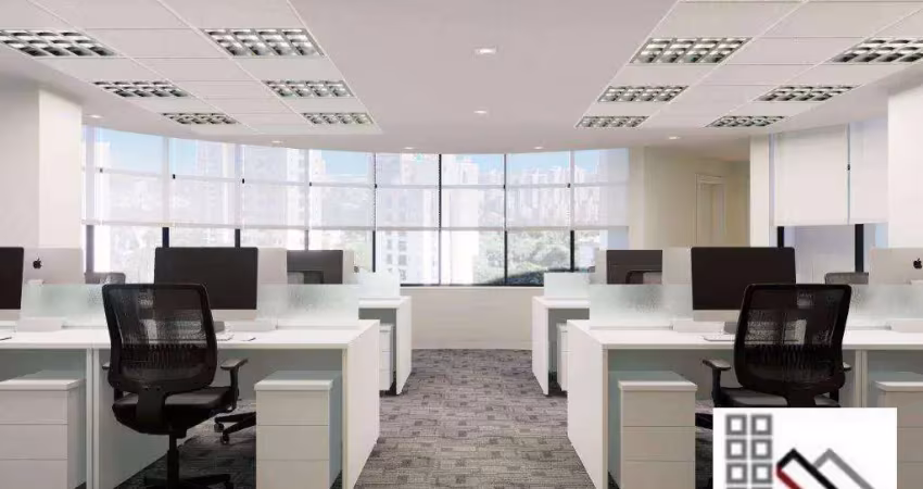 Compra com renda garantida. conjunto comercial (288,07m²), 6 banheiros, 5 vagas, totalmente equipado e mobiliado