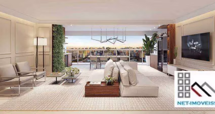 Apartamento 4 dormitórios (140m²), 3 suítes, terraço, 2 vagas. próximo do shopping anália franco