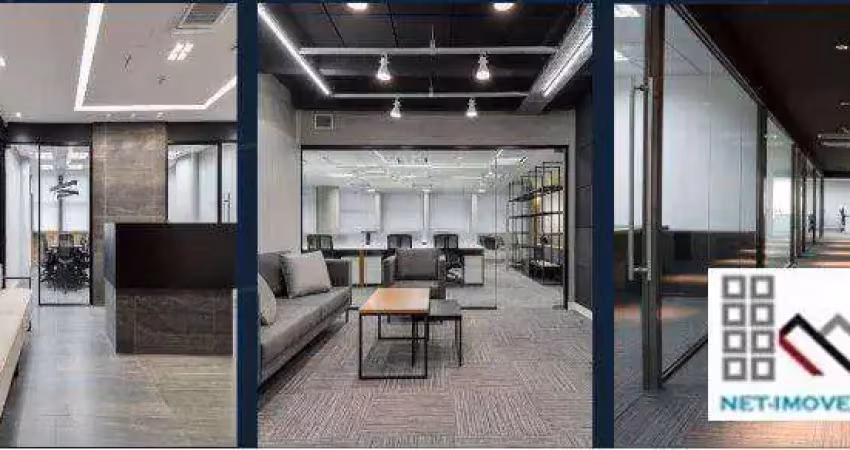 Conjunto comercial (300m²), 4 banheiros, totalmente mobilidado, 6 vagas. próximo da estação brigadeiro