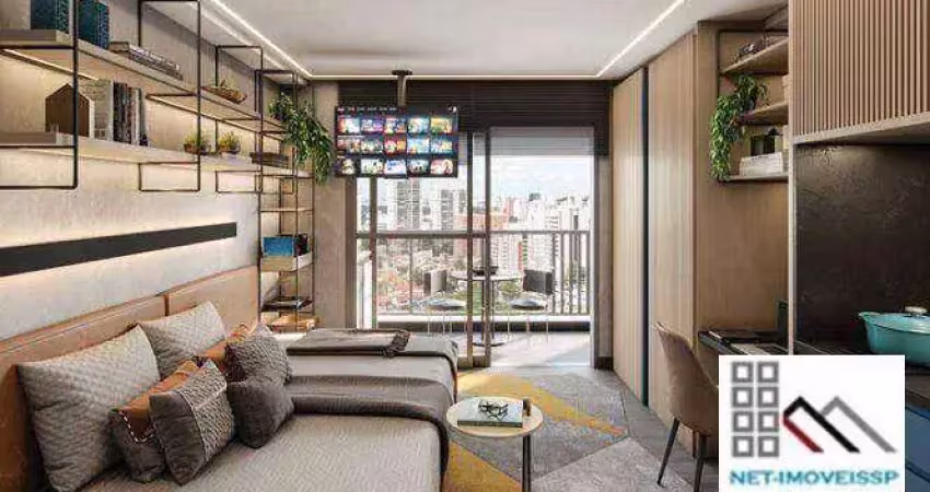 Apartamento 1 dormitório (50,48m²), 1 suíte, terraço. próximo da estação do metrô borba gato