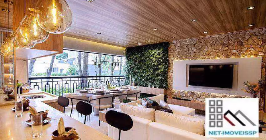 Apartamento 4 dormitórios (146m²), 3 suítes, terraço, 2 vagas. a 180 metros da berrini