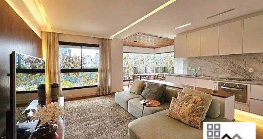 Apartamento 2 dormitórios (83m²), 2 suítes, mobiliado e decorado, 2 vagas. em frente ao insper