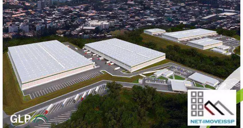 Galpão logístico (6.459,39m²), 6 banheiros, 7 vagas. glp taboão, locação estratégica com ligação para as principais rodovias
