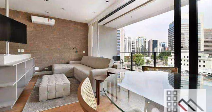 APTO 1 DORMITÓRIO (62m²) 1 SUITE, 2 VAGAS, DECORADO E MOBILIADO. PRÓXIMO DO SHOPPING VILA OLÍMPIA