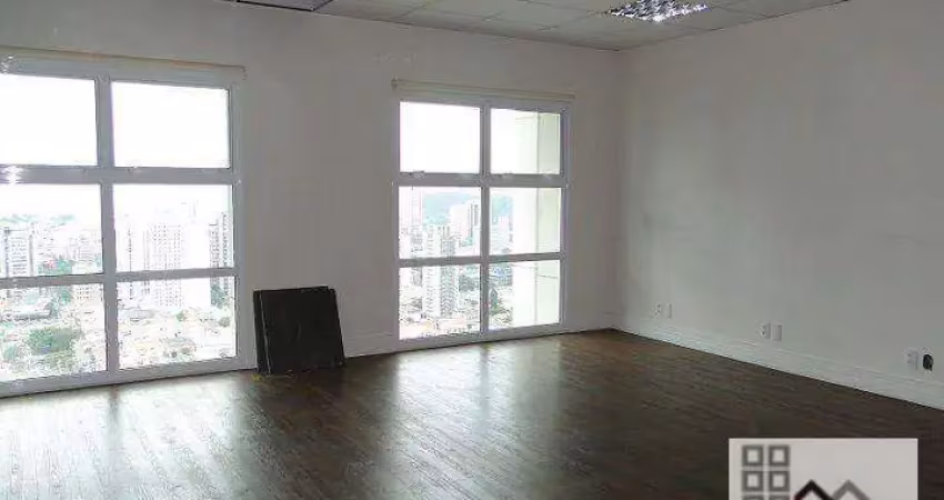 Conjunto comercial duplex (120m²), 2 banheiros, 2 vagas, terraço. ao lado do shopping morumbi