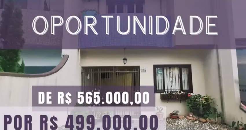 Casa geminada à venda na glória, joinville-sc: 3 quartos, 2 vagas de garagem! venha conferir!