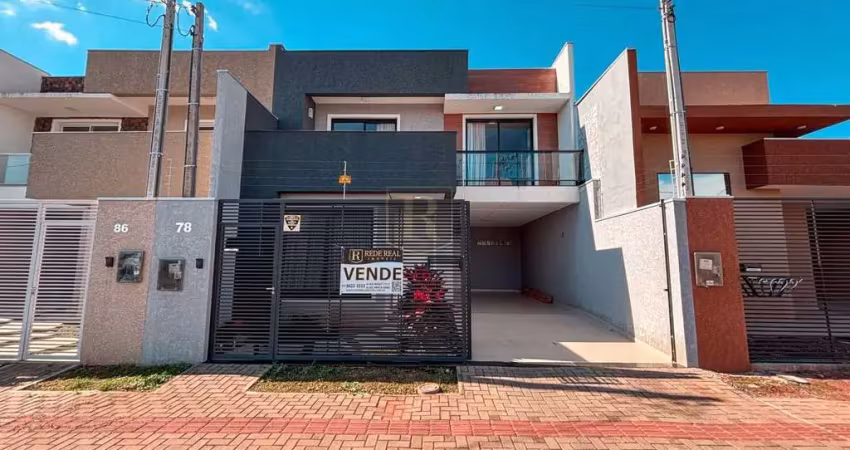 Sobrado para venda em guarapuava, boqueirão, 3 dormitórios, 1 suíte, 2 vagas