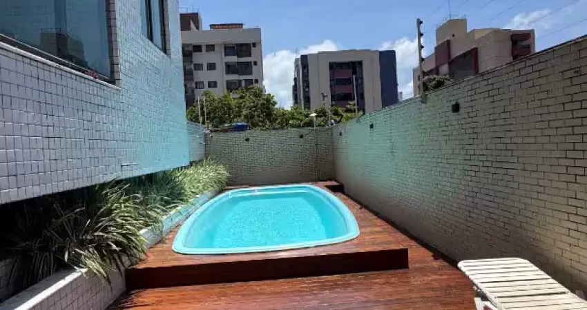 Alugo apartamento mobiliado com 2 quarto no cabo branco, elevador e lazer r$ 3.800,00*